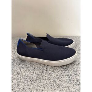 Rothy’s Navy Knit Slip On Sneakers Womens 6 Washable Casual Comfort Shoes